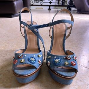 ZARA Jean heel. Used. Womens size 8.5.